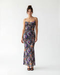 RUCHED BODIECE AND CRISS-CROSS WAIST DETAIL