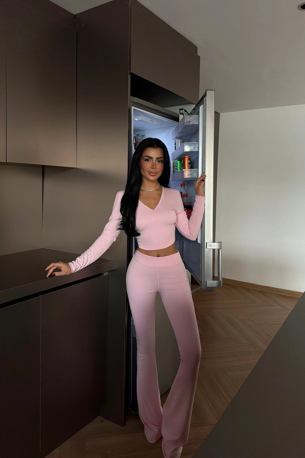 PINK AESOP TWO-PIECE SUIT