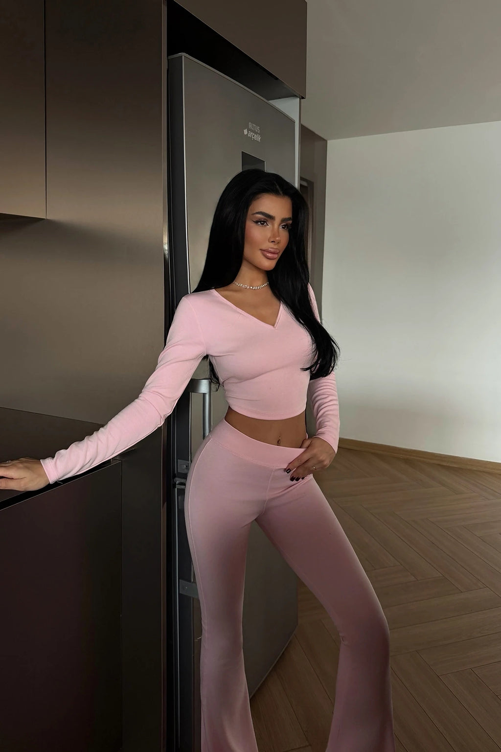 PINK AESOP TWO-PIECE SUIT