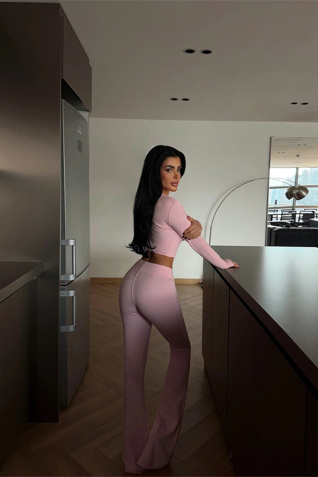 PINK AESOP TWO-PIECE SUIT