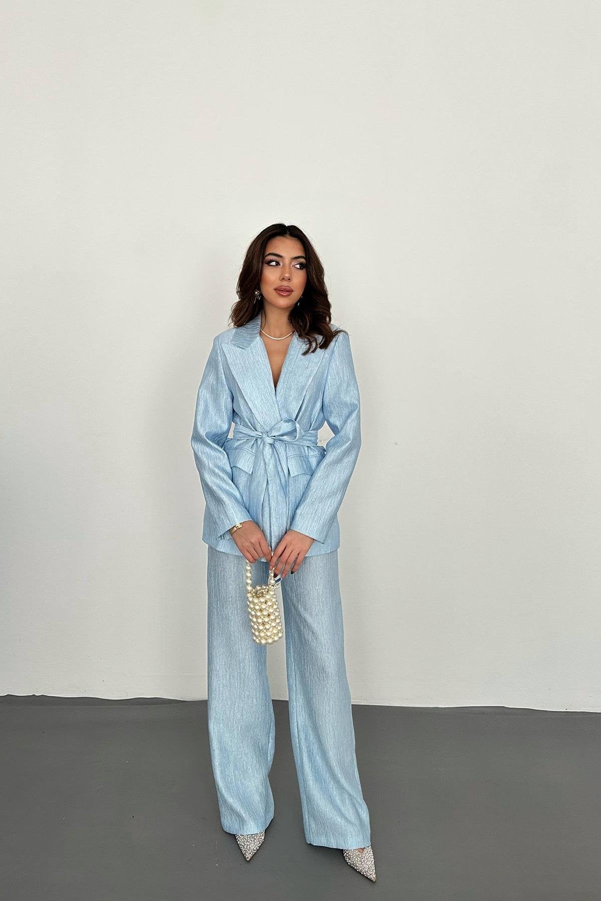Ice Blue Co-Ord Set