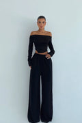 BLACK TROUSER SUIT
