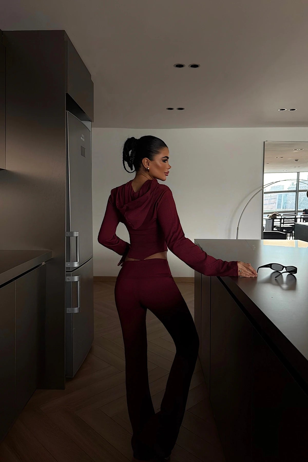 BURGUNDY PASCALE SET